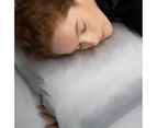 2x Silver Satin Silk Pillow Cases Cushion Cover Pillowcase Home Decor Luxury