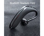 F900 Mini Earhook Wireless Bluetooth-compatible 5.0 Earphone Car Handsfree Call Headphone-Black