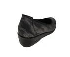 Aerocushion Marti Ladies Shoes Slip On Casual Work Style Lightweight Comfort - Pewter/Black