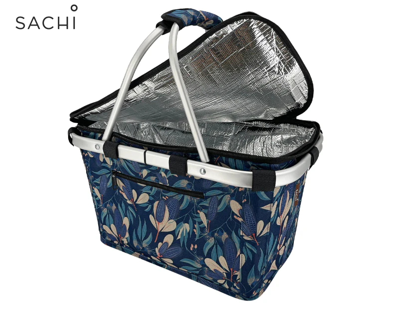 Sachi Insulated Carry Basket w/ Lid - Native Bushland