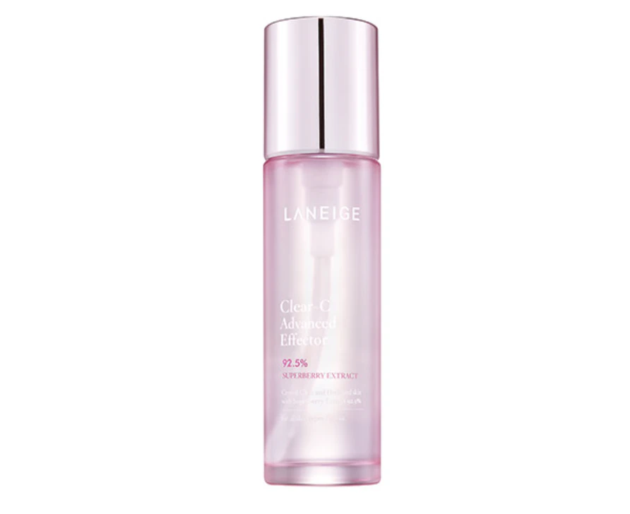 Laneige Clear C Advanced Effector EX 150ml 92.5% Berry Extract Brightening Essence + Face Mask