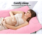 DreamZ Pregnancy Pillow Maternity U-Shaped Breastfeeding Sleeping Body Support - Pillow - Pink