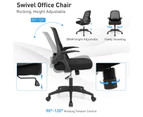 Giantex Mesh Office Chair Ergonomic Armchair Computer Desk Chairs Height Adjustable Seat Office Home Work Black