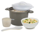 Progressive 1.4L Prep Solutions Microwave Rice Cooker Set