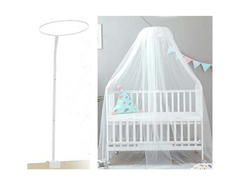 Youngly Mosquito Net with Holder Set Clip-on Baby Cot Netting Canopy Drape Stand Accessory Summer Mosquito Repellent