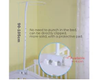 Youngly Mosquito Net with Holder Set Clip-on Baby Cot Netting Canopy Drape Stand Accessory Summer Mosquito Repellent