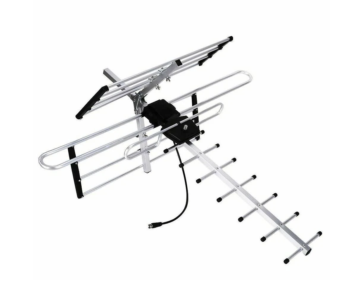 Digital Outdoor TV Antenna VHF UHF FM Signal Aerial Outdoor Amplifier Booster