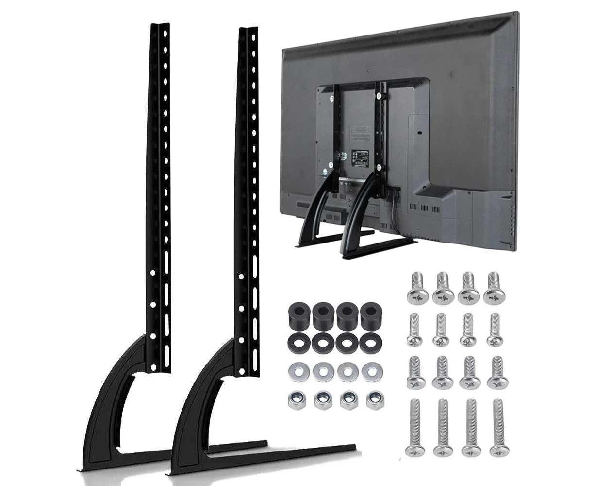 Universal TV Stand Table Top Leg Mount Bracket For LED LCD Plasma Flat TV 37-75"