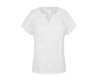 Millers Short Sleeve Cotton Broderie Front Blouse - Womens - Schiffly