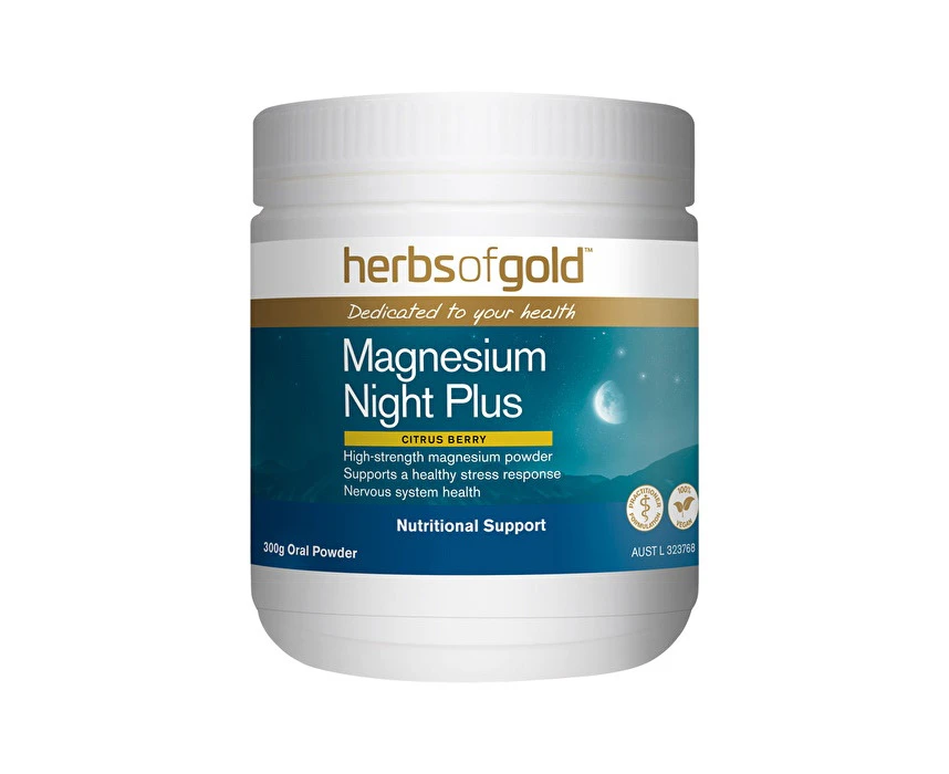 Herbs of Gold Magnesium Night Plus (Citrus Berry) Oral Powder 300g