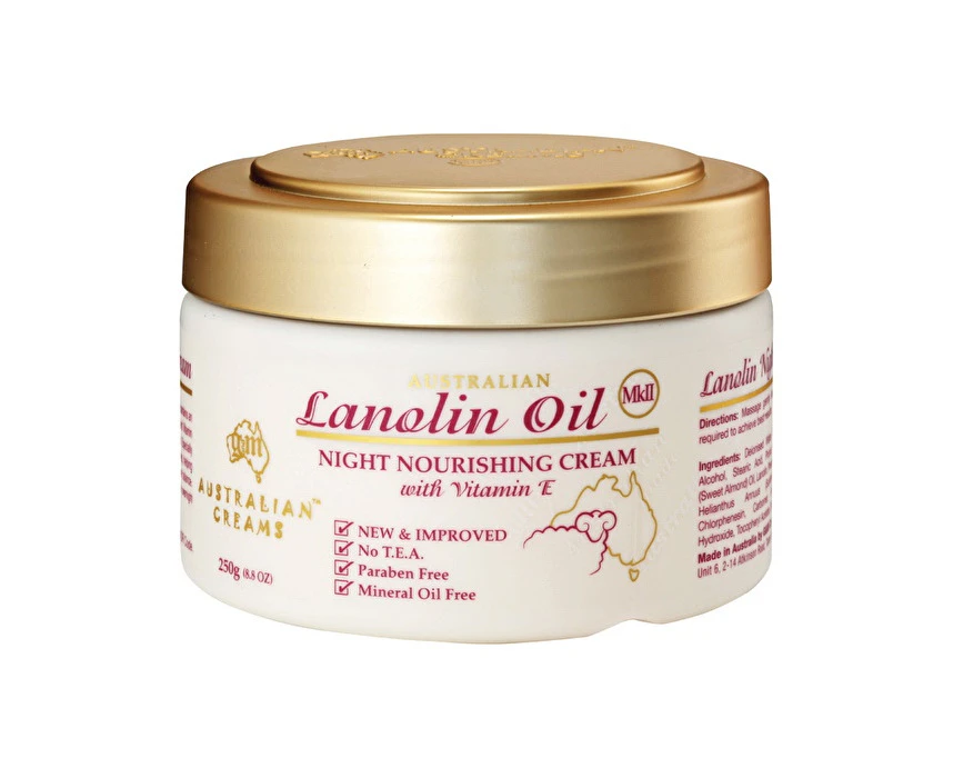 Australian Creams Mk Ii Australian Creams MkII Lanolin Oil Night Nourishing Cream with Vitamin E 250g