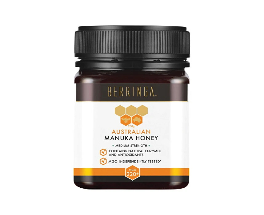 BERRINGA HONEY Berringa Australian Manuka Honey Medium Strength (MGO 220+) 250g