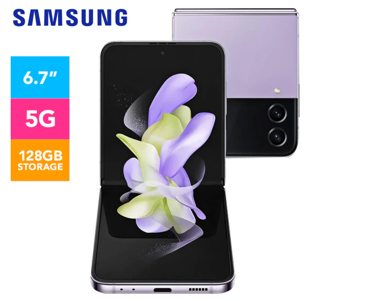 Samsung Galaxy Z Flip4 128GB Smartphone Unlocked - Bora Purple
