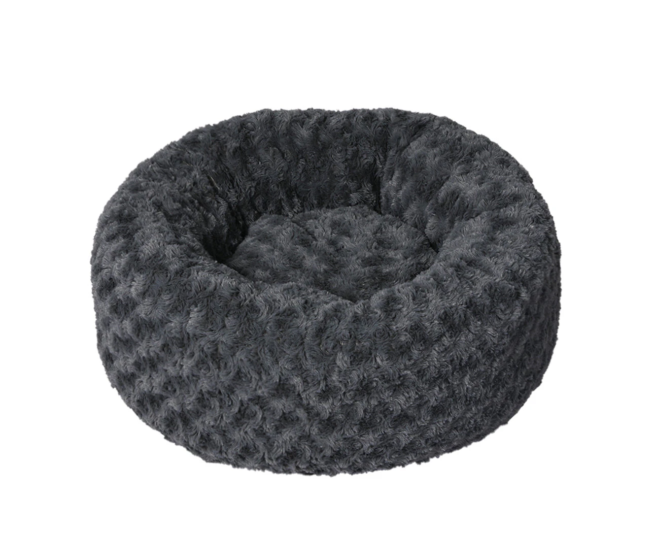 Pet Pals Pet products PaWz Calming Dog Bed Warm Soft Plush Pet Cat Cave Washable Portable Dark Grey S