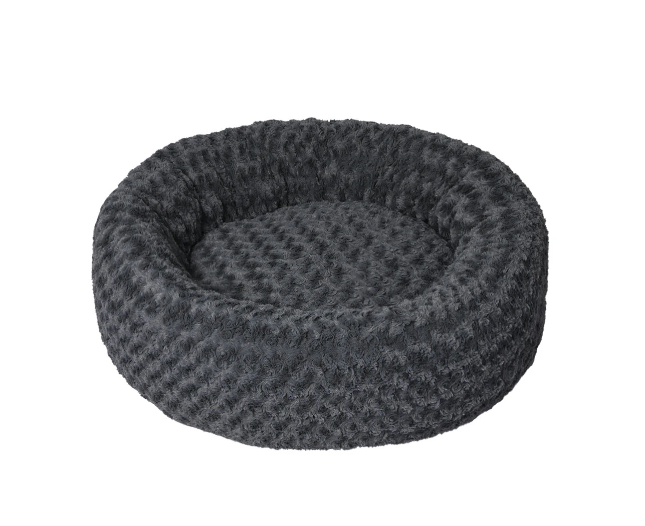 Pet Pals Pet products PaWz Calming Dog Bed Warm Soft Plush Pet Cat Cave Washable Portable Dark Grey L