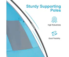 Costway 4 Person Pop-up Beach Tent Foldable Sun Shade Shelter Camping Tent Family Sleeping Bag Hiking Picnic