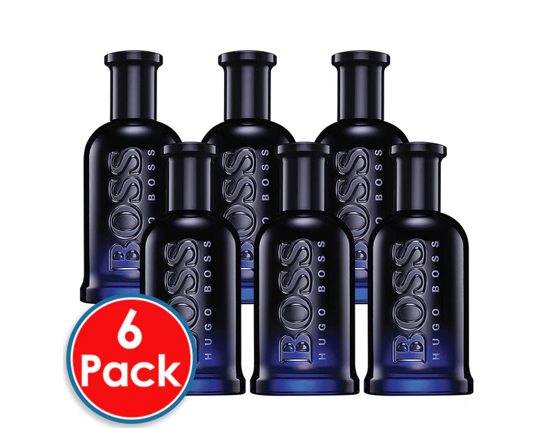 6 x Hugo Boss Boss Bottled Night 50mL EDT Spray Men Perfume Eau De