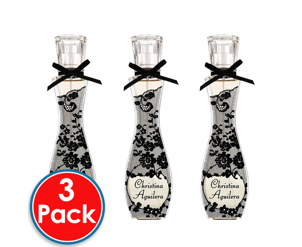 3 x Christina Aguilera EDP Spray Women Perfume Fragrance Eau De Parfum 50mL