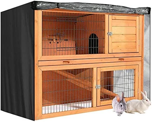 Friter Rabbit Hutch Cover Waterproof Large Double Garden Pet Bunny Cage Covers