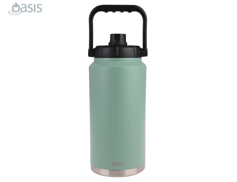 Oasis 3.8L Double Walled Insulated Jug w/ Carry Handle - Sage Green