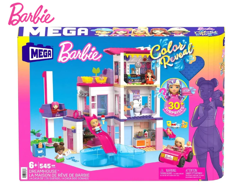 MEGA Barbie Colour Reveal Dreamhouse Building Playset