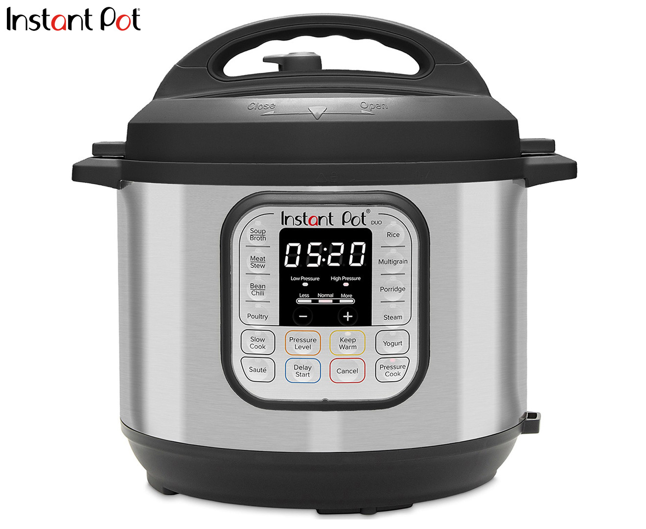 large stainless pressure cooker