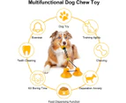 Dog toy with suction cup Dog toy Dog toy rubber ball Multifunctional toy for pets, robust, with double suction cup, pulling, chewing, playing