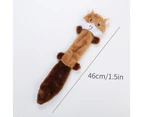Skinny Peltz No Stuffing Squeaky Plush Dog Toy, Fox, Raccoon, and Squirrel - Large