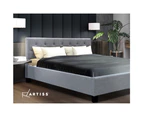 Artiss Bed Frame Queen Double Single Size Grey Vanke