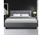 Artiss Bed Frame Queen Double Single Size Grey Vanke