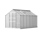 Green Fingers Greenhouse 3x2.5x2.26M Double Doors Aluminium Green House Garden Shed