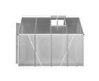 Green Fingers Greenhouse Aluminium Green House Polycarbonate Garden Shed 2.4x1.9M