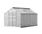 Greenfingers Greenhouse 3.7x2.5x2.26M Double Doors Aluminium Green House Garden Shed