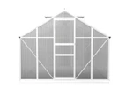 Green Fingers Greenhouse 3x2.5x1.95M Aluminium Polycarbonate Green House Garden Shed