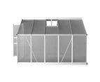 Green Fingers Greenhouse 3x2.5x1.95M Aluminium Polycarbonate Green House Garden Shed