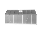 Greenfingers Greenhouse 4.2x2.5x1.95M Aluminium Polycarbonate Green House Garden Shed