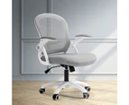 Artiss Mesh Office Chair Mid Back Grey