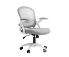 Artiss Mesh Office Chair Mid Back Grey