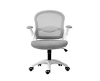 Artiss Mesh Office Chair Mid Back Grey