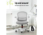 Artiss Mesh Office Chair Mid Back Grey