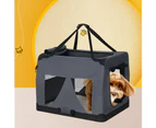 i.Pet Pet Carrier Soft Crate Dog Cat Travel 60x42CM Portable Foldable Car M