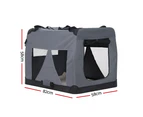 i.Pet Pet Carrier Soft Crate Dog Cat Travel 82x58CM Portable Foldable Car XL