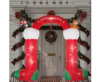 Santaco Christmas Inflatable Decor Stocking Arch 3M LED Lights Xmas Party