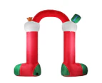 Santaco Christmas Inflatable Decor Stocking Arch 3M LED Lights Xmas Party