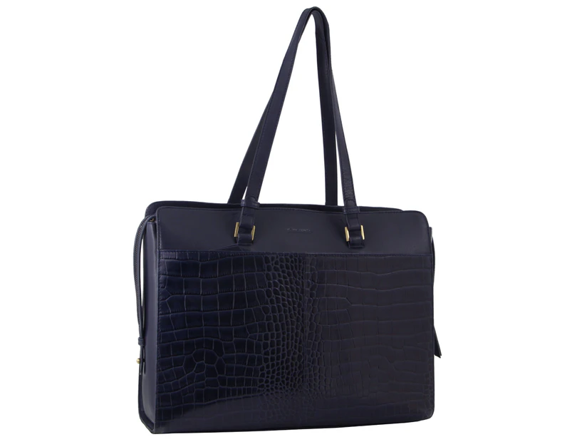 Navy hot sale croc handbag