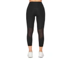 Nike Women's Epic Fast Cropped Leggings / Tights - Black/Reflective Silver