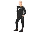 Nike Sportswear Women's Essential Fleece Trackpants / Tracksuit Pants - Black/White