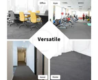 Marlow 20x Carpet Tiles Heavy Commercial Retail Office Flooring Grey 50X50cm