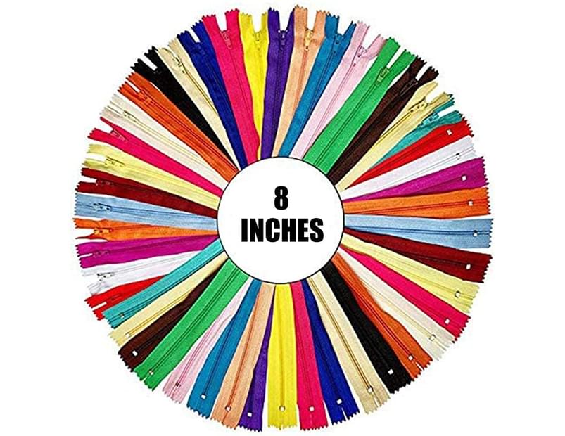 40Pcs 20 Inch Nylon Invisible Zippers Sewing for Tailor Sewing Crafts Skirts Orange Dresses Pillows DIY Crafters Special 