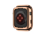 Strapmall TPU Anti-Scratch iWatch Bumper Protective Case For Apple Watch Series 7 Series 6/SE/5/4/3/2/1-RoseGold